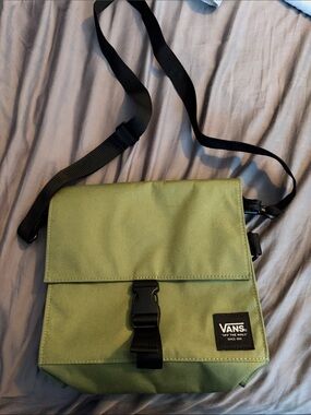 Vans Olive Green Messenger Crossbody with Black Strap